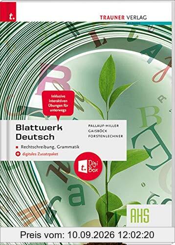 Blattwerk Deutsch - Rechtschreibung, Grammatik AHS + digitales Zusatzpaket