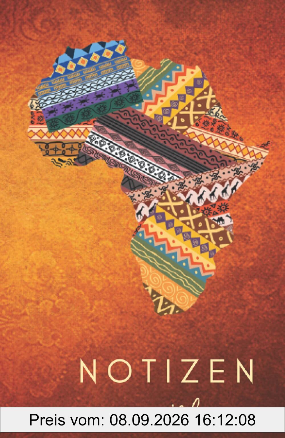 Notizbuch A5 Afrika: Notizen an mich. Notizbuch A5 über 100 linierte Seiten. Tagebuch. Dankbarkeitstagebuch. Traumbuch.