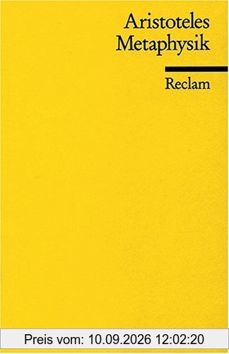 Universal-Bibliothek Nr. 7913; Metaphysik: Schriften zur ersten Philosophie