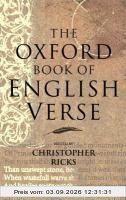 The Oxford Book of English Verse