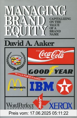 Binding : Gebundene Ausgabe, Edition : Reprint, Label : Free Press, Publisher : Free Press, NumberOfItems : 1, medium : Gebundene Ausgabe, numberOfPages : 299, publicationDate : 1991-09-09, authors : David A. Aaker, languages : english, ISBN : 0029001013