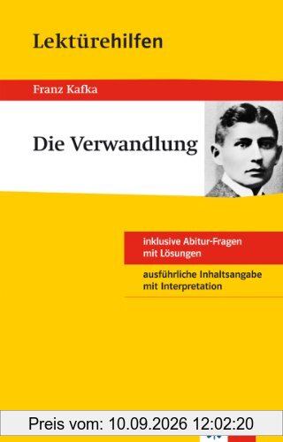 Lektürehilfen Franz Kafka Die Verwandlung