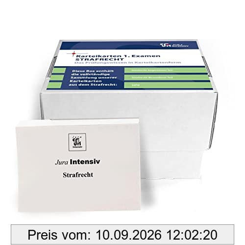 Karteikarten 1. Examen Strafrecht: Im Frage- und Antwortsystem aufgebaut