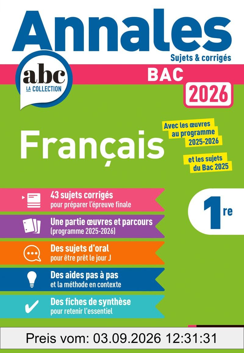 Français 1re : bac 2026