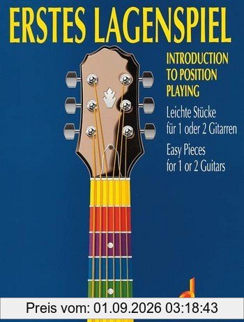 Erstes Lagenspiel: Leichte Stücke mit leeren Basssaiten. 1-2 Gitarren.