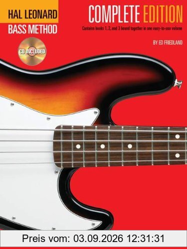 Hal Leonard Bass Method Complete Edition (Second Edition) (Book/3 Cd)