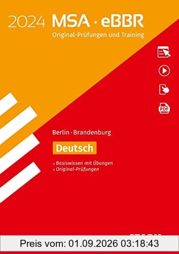STARK Original-Prüfungen und Training MSA/eBBR 2024 - Deutsch - Berlin/Brandenburg (STARK-Verlag - Abschlussprüfungen)