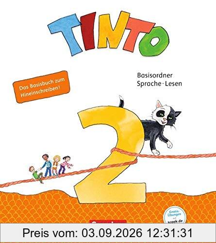 Tinto Sprachlesebuch 2-4 - Neubearbeitung 2019: 2. Schuljahr - Basisordner Sprache und Lesen: Basisbuch zum Hineinschreiben. Mit Wörterliste (Verbrauchsmaterial)