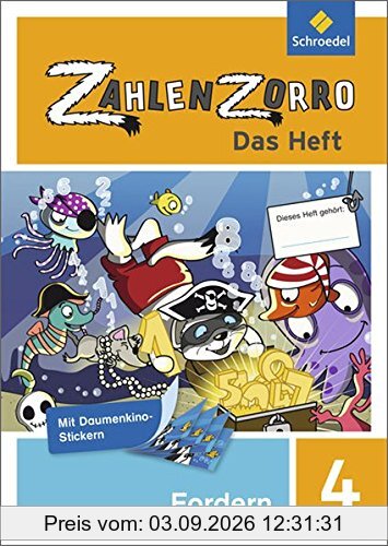 Zahlenzorro - Das Heft: Forderheft 4