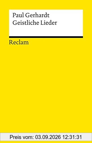 Geistliche Lieder (Reclams Universal-Bibliothek)