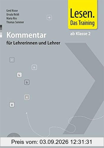 Lesen. Das Training / Lehrerband mit CD-ROM: Ab Klasse 2