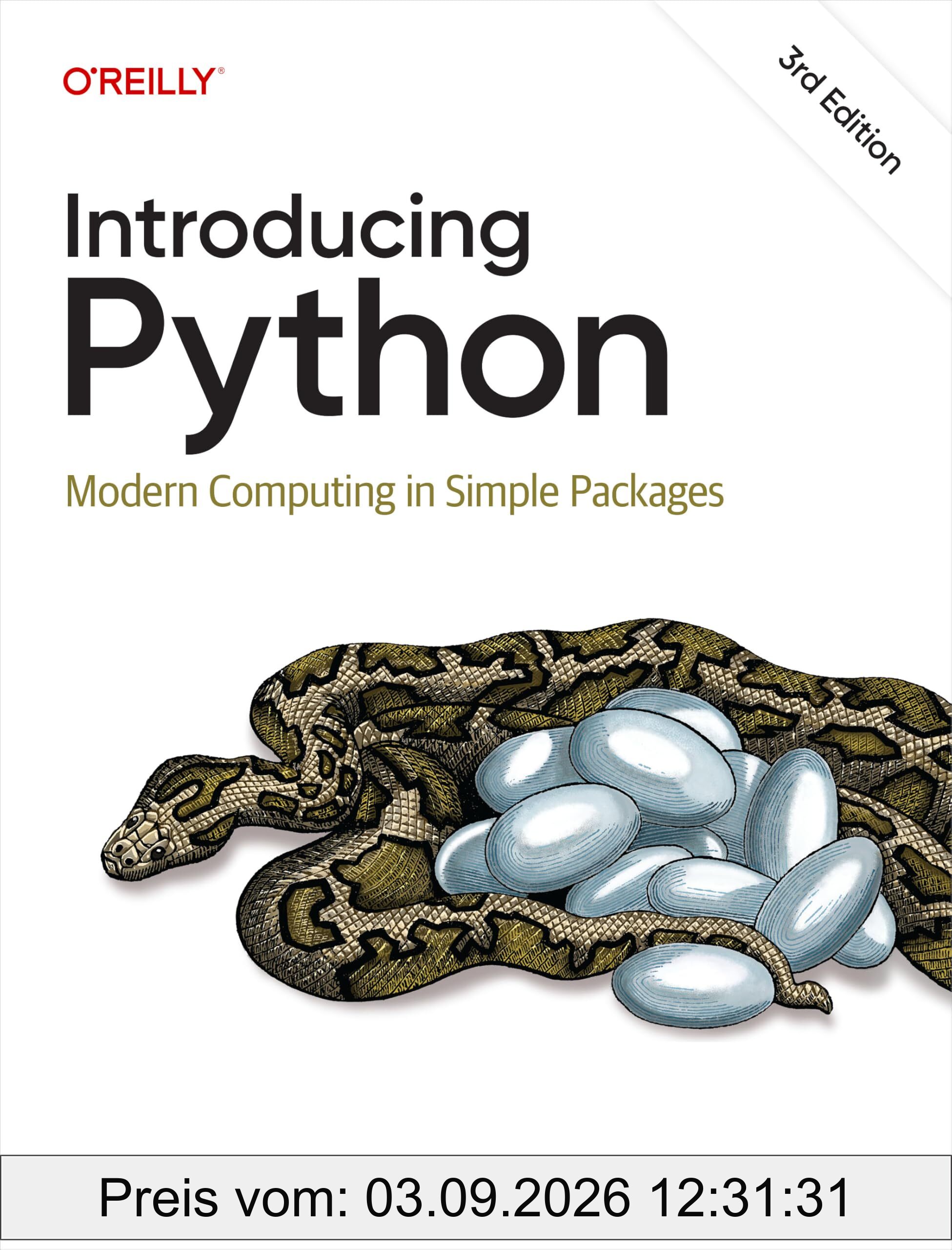 Introducing Python: Modern Computing in Simple Packages