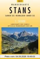 Swisstopo 1 : 50 000 Stans: Sarnersee - Nidwalden - Urner See. Offizielle Wanderkarte der SAW: (Wanderkarten)