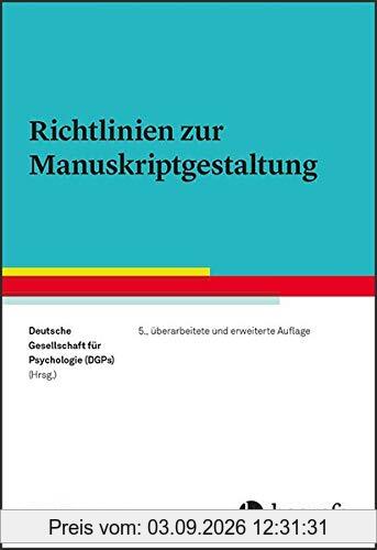 Richtlinien zur Manuskriptgestaltung