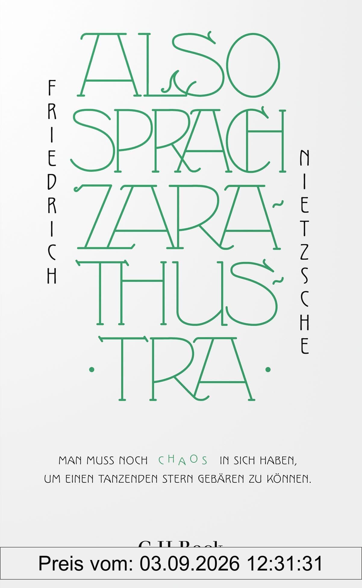 Also sprach Zarathustra (Beck Paperback)