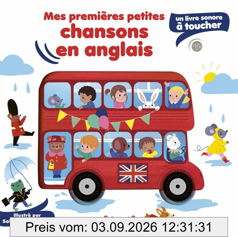 Mes premières chansons en anglais : un livre sonore à toucher