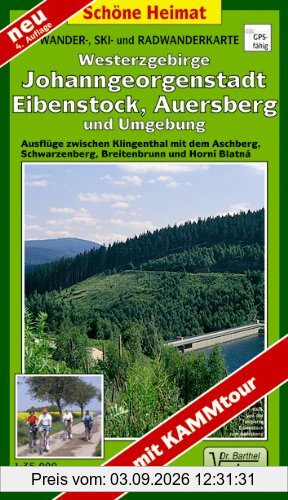 Doktor Barthel Wander- und Radwanderkarten, Zentralerzgebirge, Westteil
