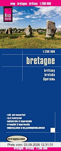 Reise Know-How Landkarte Bretagne (1:200.000): world mapping project