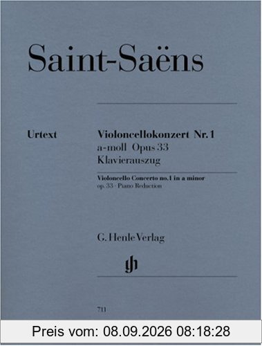 Violoncellokonzert Nr. 1 a-moll Opus 33, Klavierauszug
