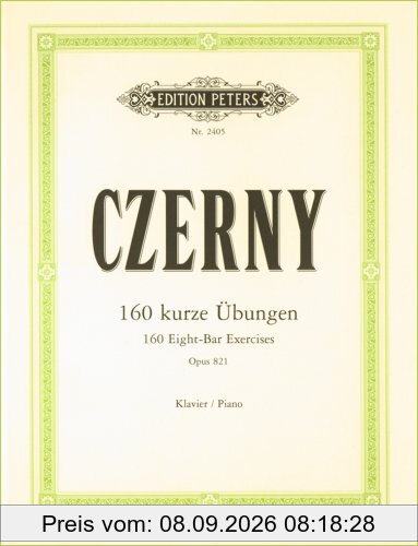 160 kurze Übungen op. 821: für Klavier