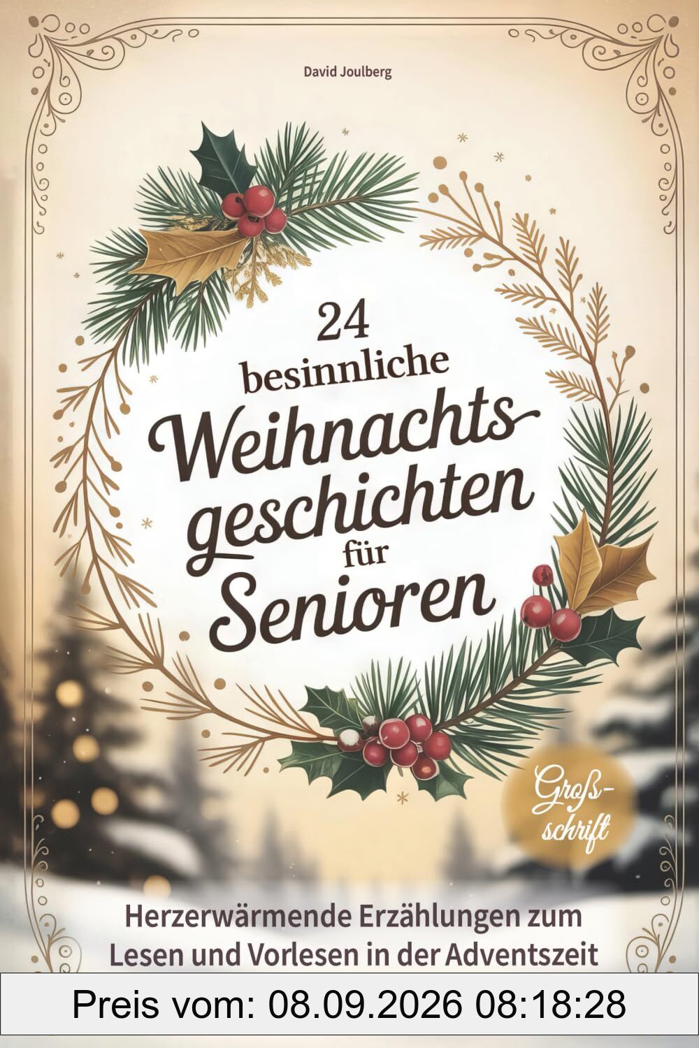 24 besinnliche Weihnachtsgeschichten für Senioren: Herzerwärmende Erzählungen zum Lesen und Vorlesen in Großschrift - tolle Geschenkidee zu Weihnachten für Oma, Opa & Senioren