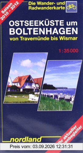 Ostseeküste um Boltenhagen 1 : 35 000: Von Travemünde bis Wismar. Die Wander- und Radwanderkarte. Ihr aktueller Tourenbegleiter