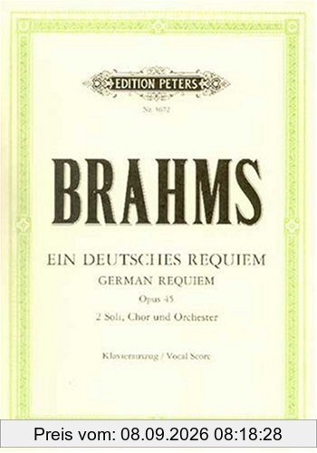 Ein deutsches Requiem op. 45: Klavierauszug