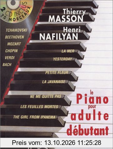 Piano pour adulte débutant avec 2 CD