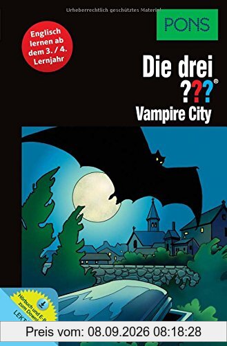 PONS Die drei ??? Vampire City: Englisch lernen ab dem 3./4. Lernjahr