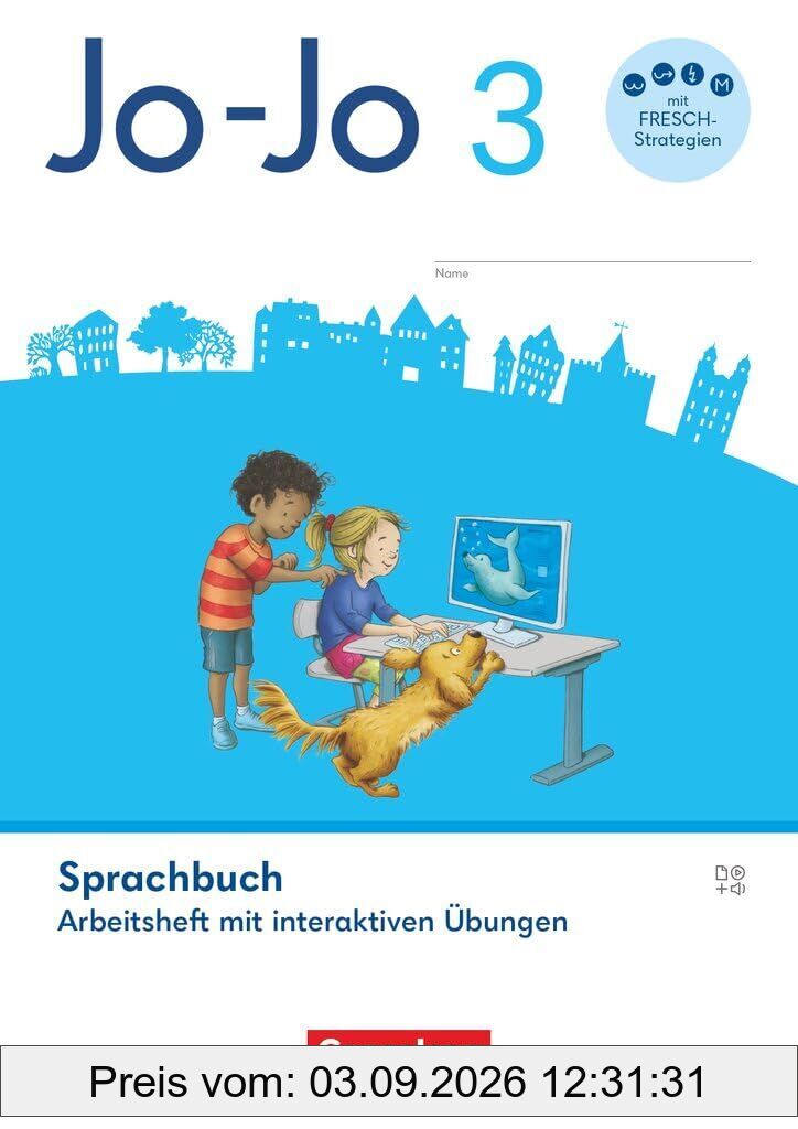 Jo-Jo Sprachbuch 3. Schuljahr - Allgemeine Ausgabe 2024 - Arbeitsheft mit interaktiven Übungen