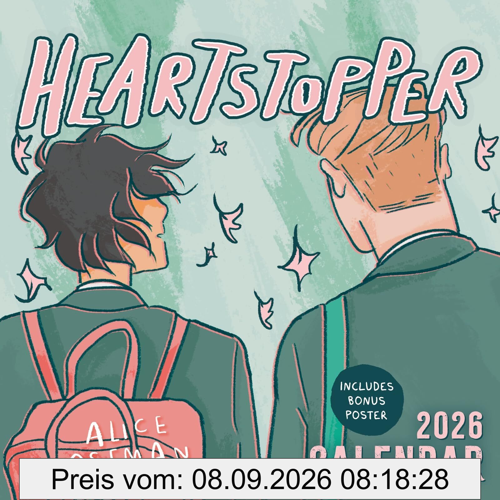 The Heartstopper 2026 Calendar: With art by Alice Oseman, and bonus poster!
