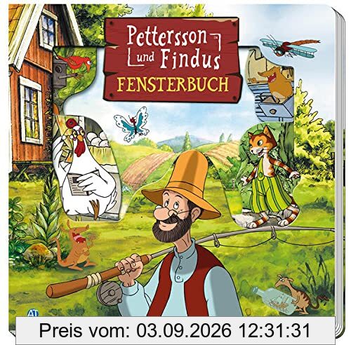 Trötsch Pettersson und Findus Fensterbuch: Entdeckerbuch Beschäftigungsbuch Spielbuch