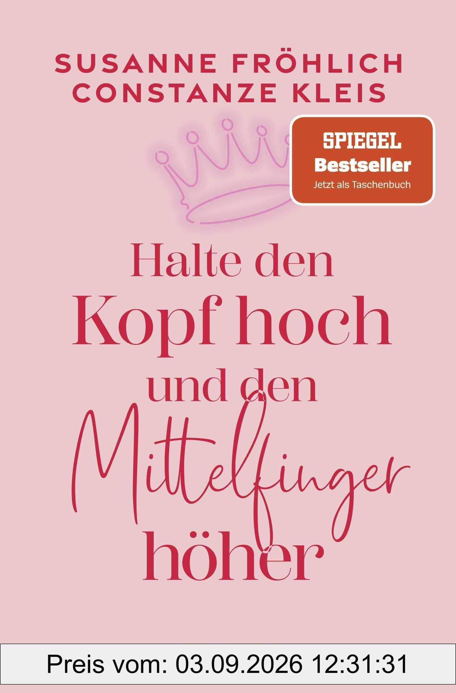 Halte den Kopf hoch und den Mittelfinger höher