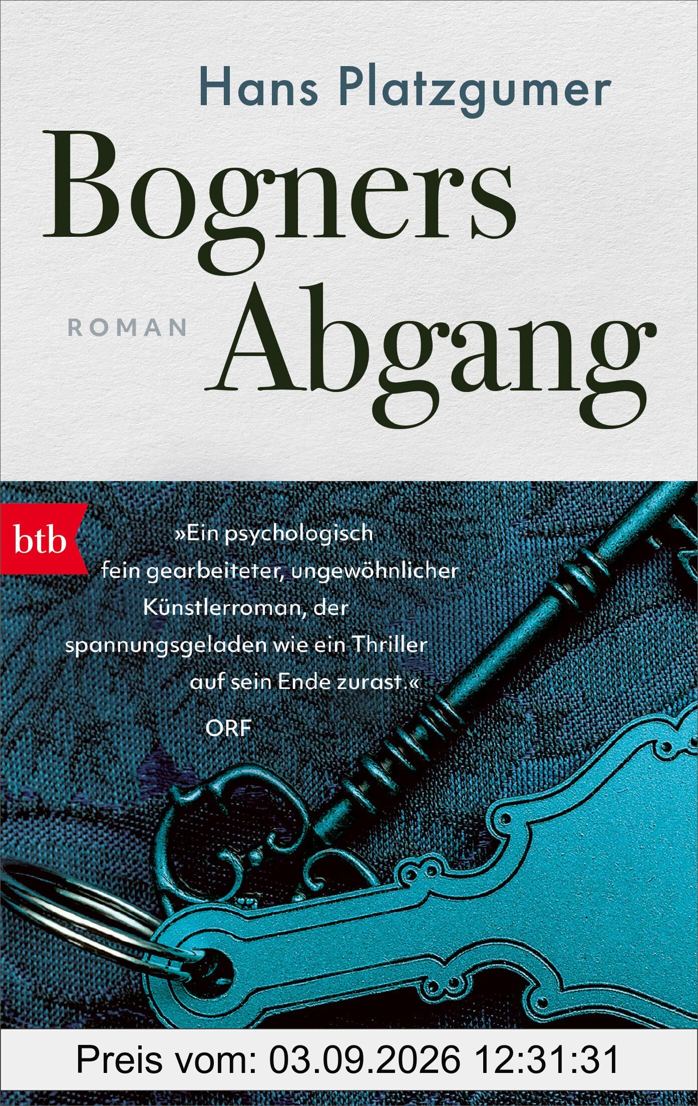 Bogners Abgang: Roman