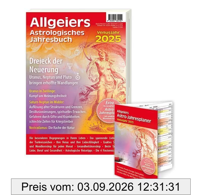 Allgeiers Astrologisches Jahresbuch 2025: Mit herausnehmbarem ASTRO-JAHRESPLANER