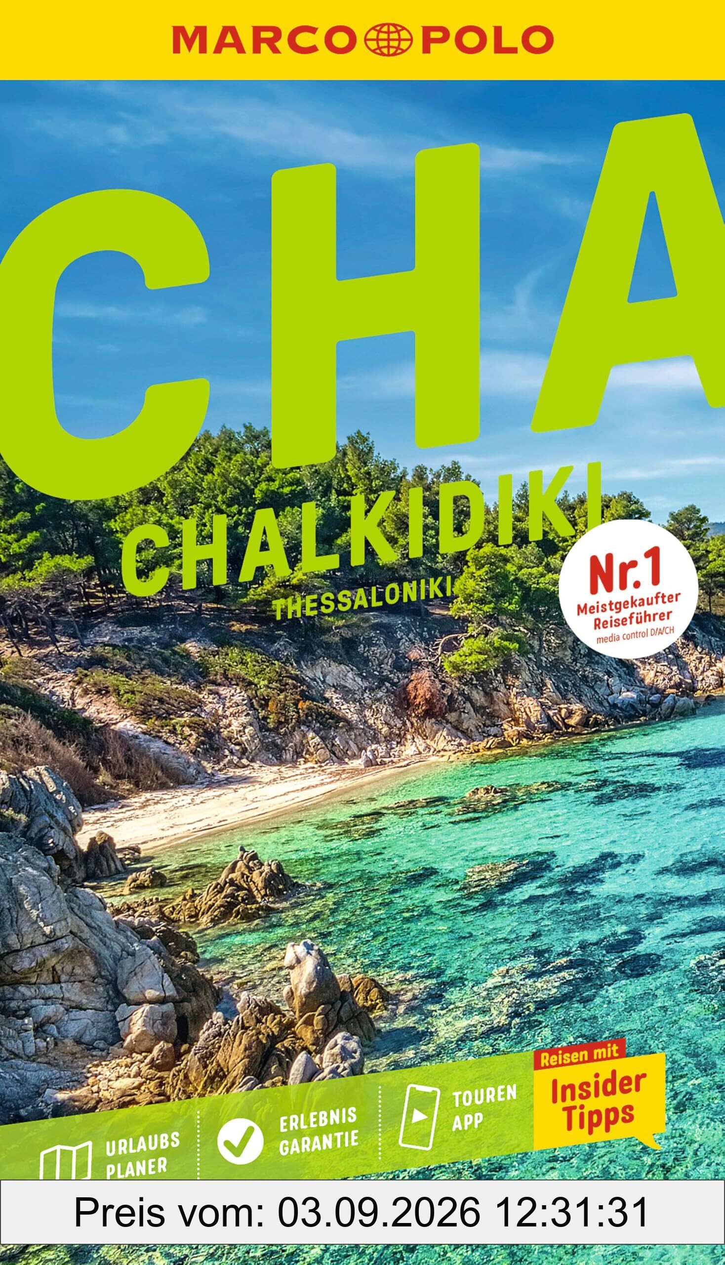 MARCO POLO Reiseführer Chalkidikí, Thessaloníki: Reisen mit Insider-Tipps. Inklusive kostenloser Touren-App