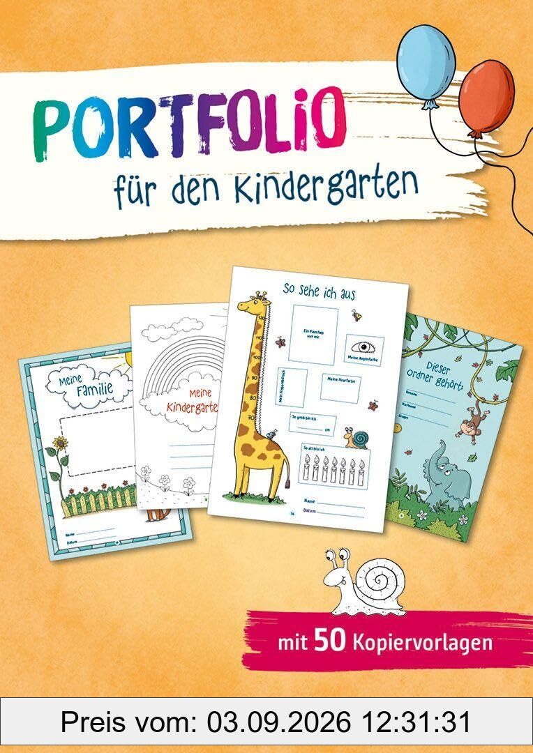 Portfolio für den Kindergarten: mit 50 Kopiervorlagen
