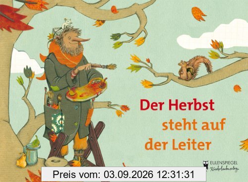 Der Herbst steht auf der Leiter