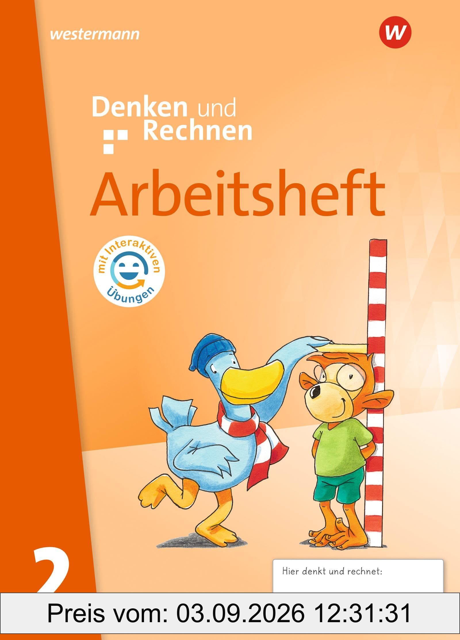 Denken und Rechnen - Allgemeine Ausgabe 2024: Arbeitsheft 2 mit interaktiven Übungen