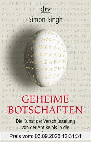 Geheime Botschaften. Die Kunst der Verschlüsselung von der Antike bis in die Zeiten des Internet.