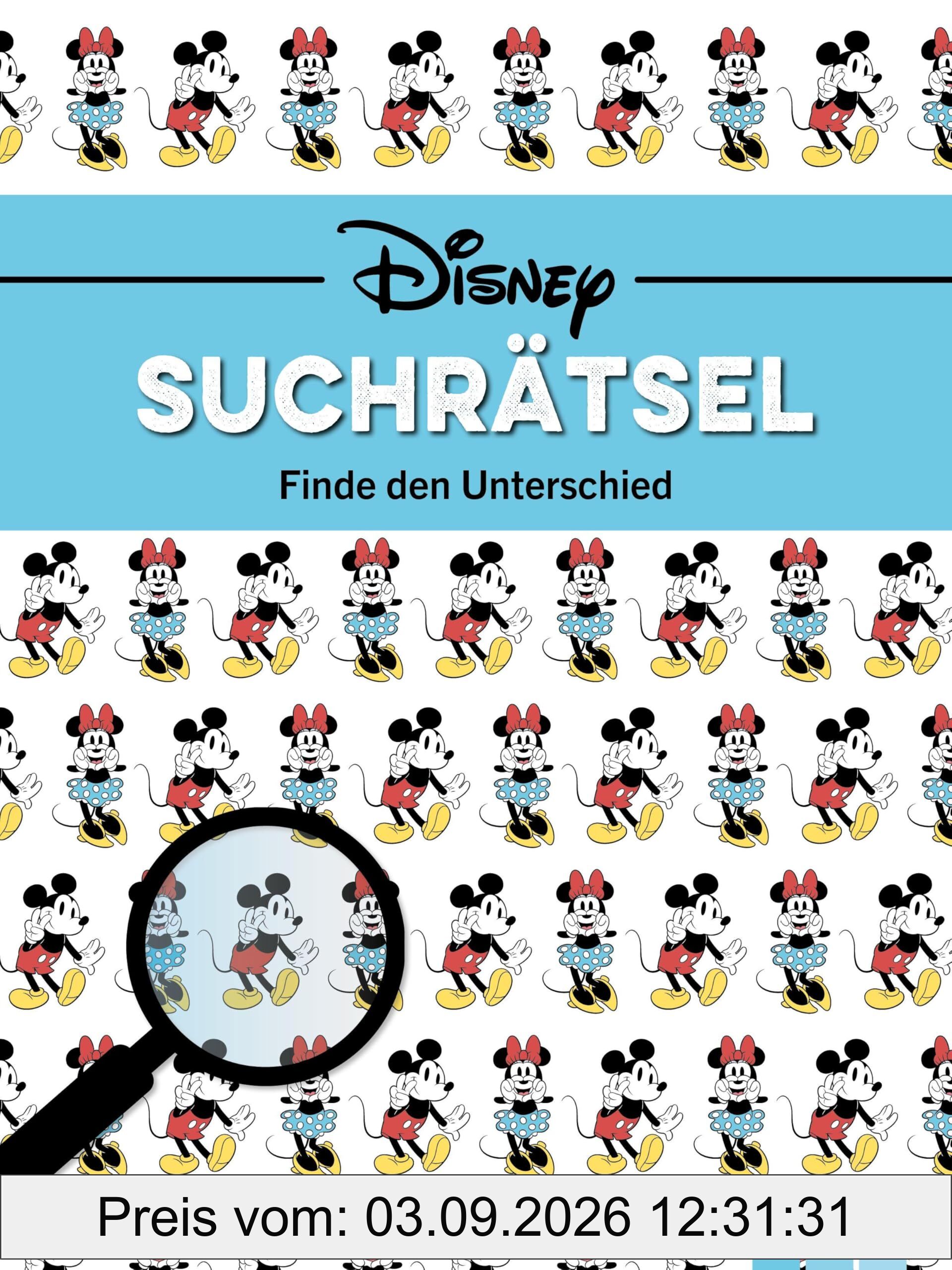 Suchrätsel Disney: Finde den Unterschied I 94 Bildsuchrätsel mit beliebten Disney-Charakteren