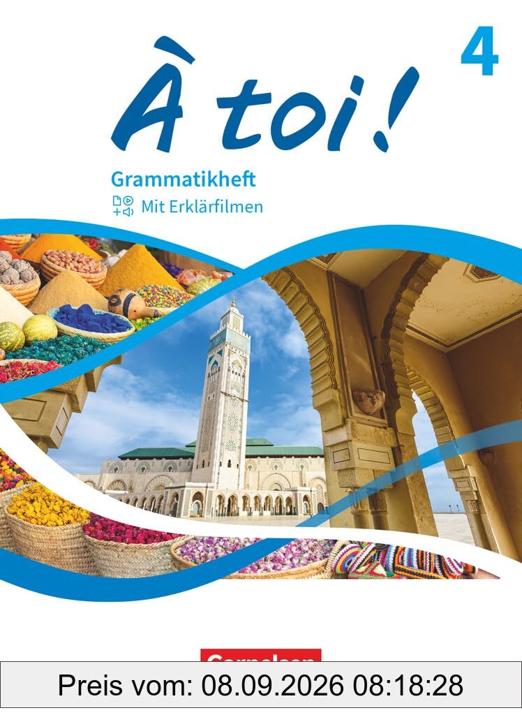À toi ! - Ausgabe 2022 - Band 4 und 5: Grammatikheft - Mit Erklärfilmen