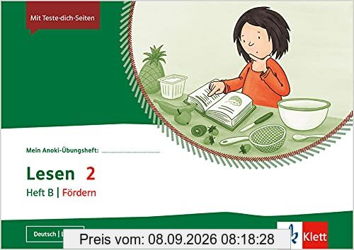 Lesen 2. Heft B | Fördern: Übungsheft Klasse 2: Übungsheft Klasse 2. Mit Online-Zugang (Mein Anoki-Übungsheft)