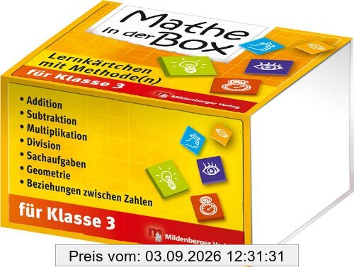 Mathe in der Box: Lernkärtchen mit Methode(n) Klasse 3