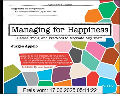 Binding : Taschenbuch, Label : John Wiley & Sons, Publisher : John Wiley & Sons, medium : Taschenbuch, numberOfPages : 304, publicationDate : 2016-07-08, authors : Jurgen Appelo, languages : english, ISBN : 1119268680