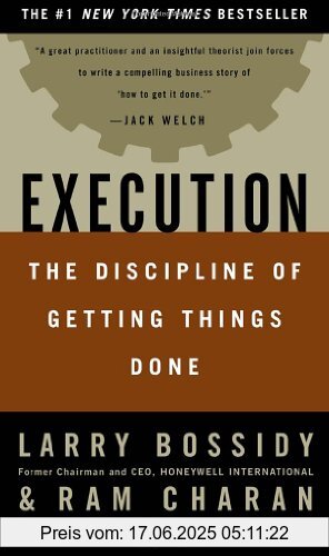 Binding : Gebundene Ausgabe, Edition : 1, Label : Crown Business, Publisher : Crown Business, NumberOfItems : 1, PackageQuantity : 1, medium : Gebundene Ausgabe, numberOfPages : 320, publicationDate : 2002-06-04, releaseDate : 2002-06-04, authors : Larry Bossidy, Ram Charan, languages : english, ISBN : 0609610570
