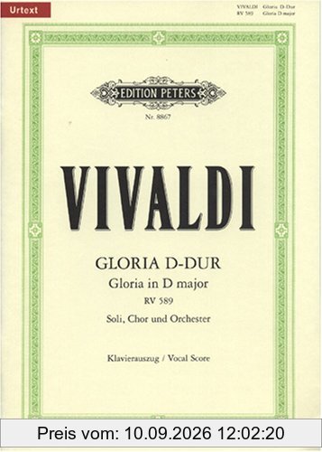 Gloria D-Dur RV 589: für Soli, Chor und Orchester / Klavierauszug