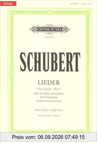 Lieder, Band 1 / Neue Ausgabe / URTEXT: Hohe Singstimme / (für Gesang und Klavier)