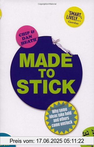 Binding : Taschenbuch, Label : Arrow, Publisher : Arrow, NumberOfItems : 1, PackageQuantity : 1, medium : Taschenbuch, numberOfPages : 336, publicationDate : 2008-02-07, releaseDate : 2008-02-07, authors : Dan Heath, Chip Heath, languages : english, ISBN : 009950569X