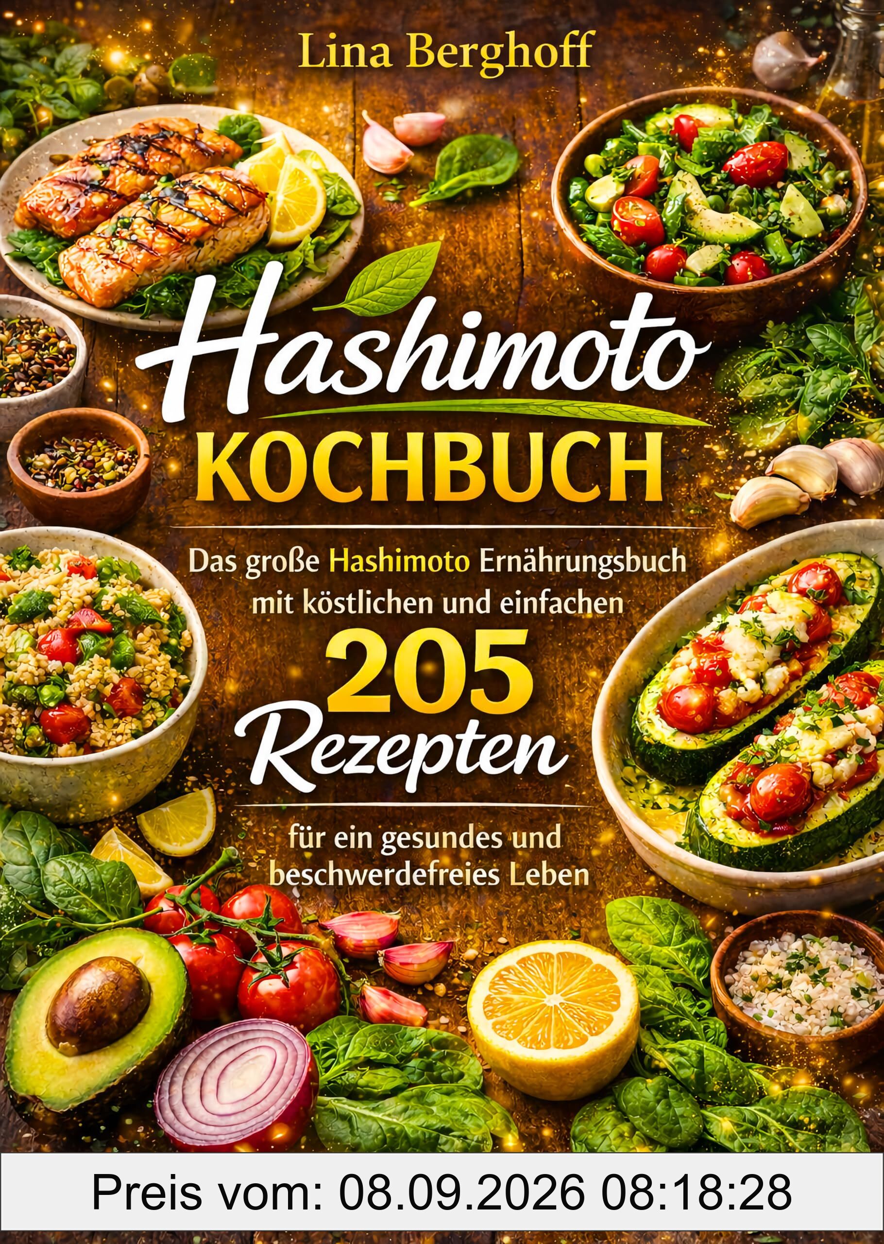 Hashimoto Kochbuch: Das große Hashimoto Ernährungsbuch mit köstlichen und einfachen 205 Rezepten für ein gesundes und beschwerdefreies Leben